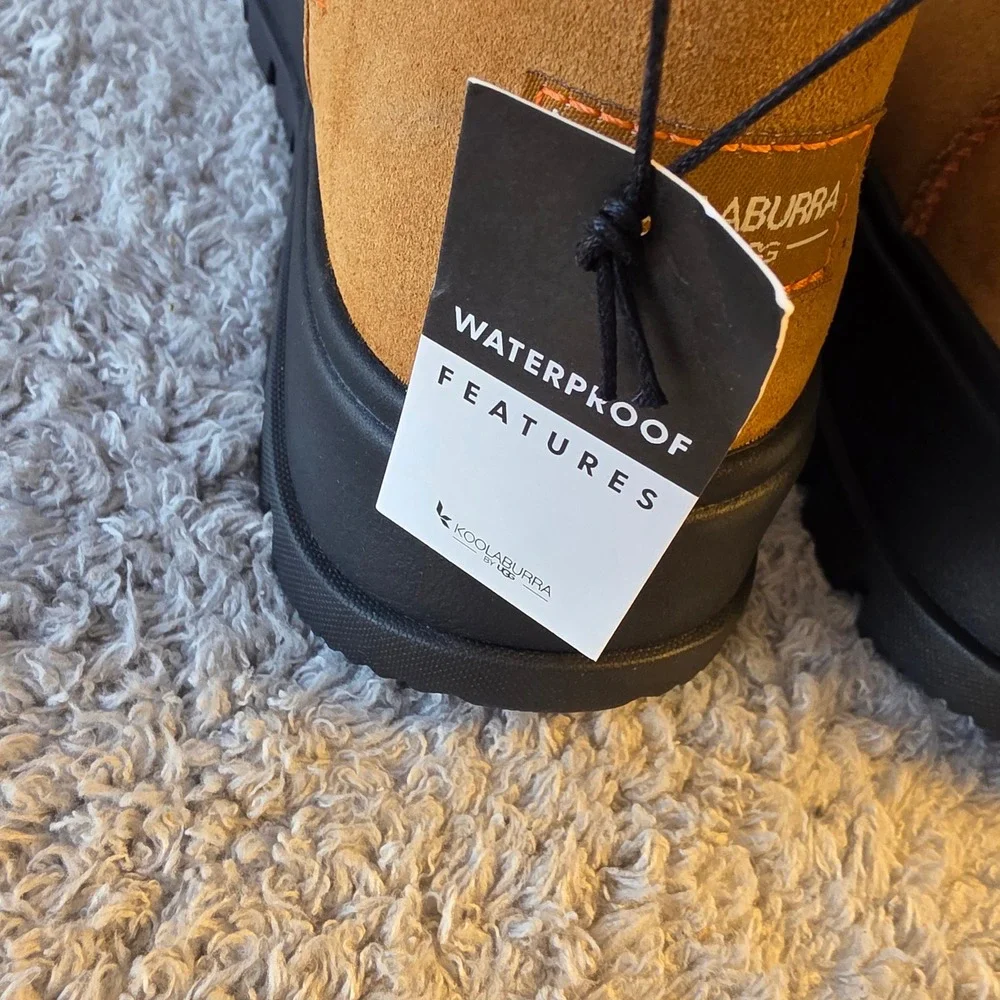 Koolaburra by UGG Womens Waterproof Mini Hybrid Suede Ankle Boots Booties 9M NEW
